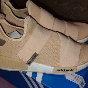 Adidas NMD_R1 Beige and Cream Sneakers